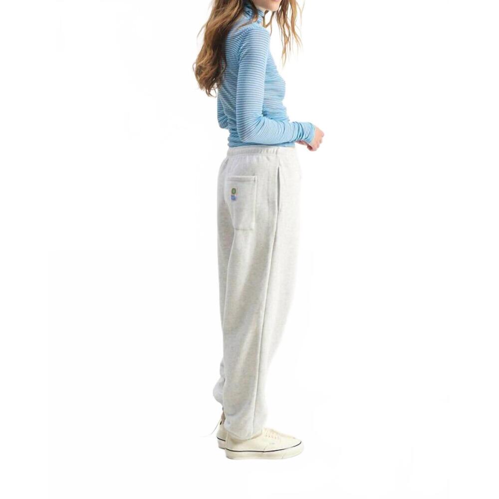 NEW AMERICAN VINTAGE baptown relaxed joggers in heather grey - Picture 5 of 8